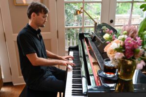 Heritage Ball Patron Party - Tyler Smith on keyboard.