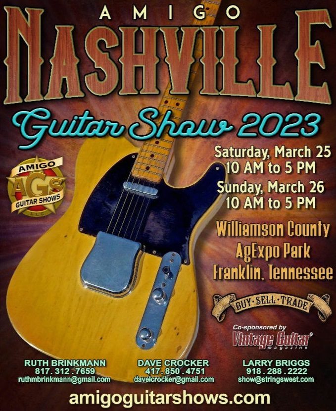 Amigo Nashville Guitar Show in Franklin, TN.