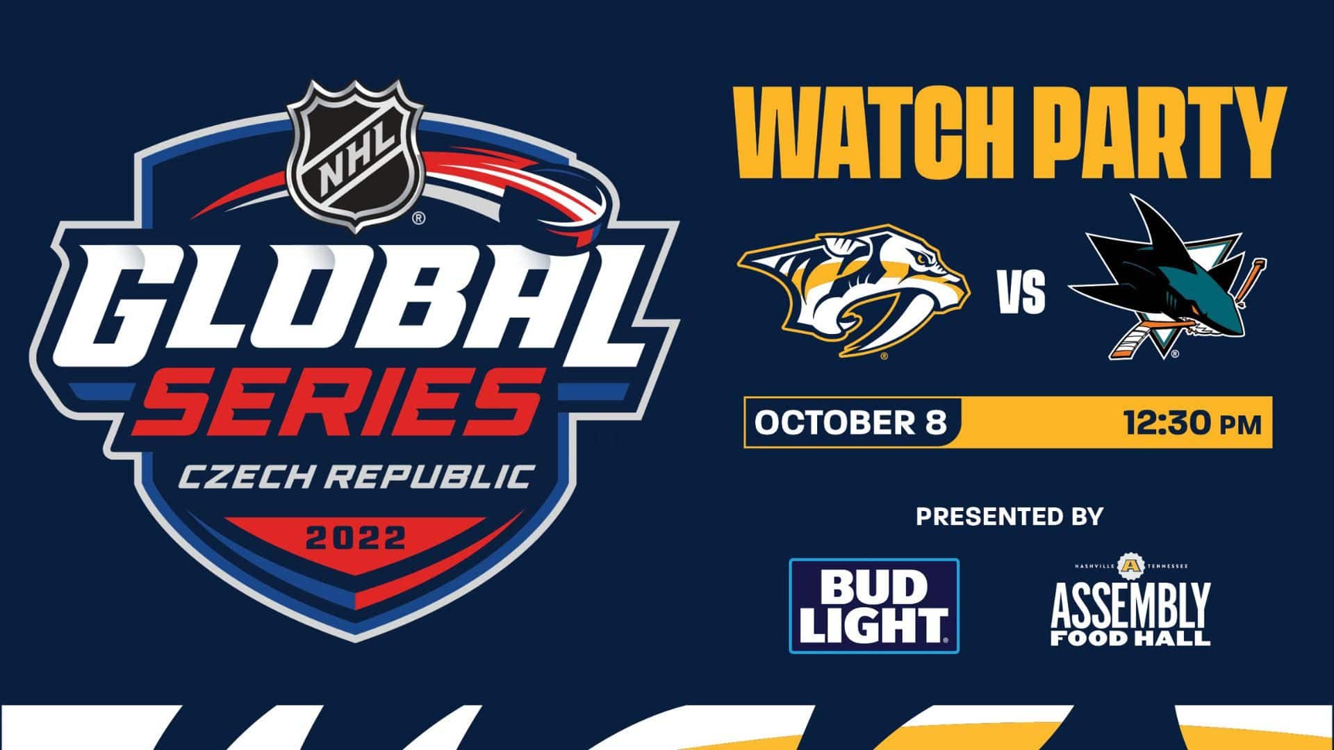 Nashville's Assembly Food Hall Hosts Official Global Series Watch Party for the Nashville Predators.