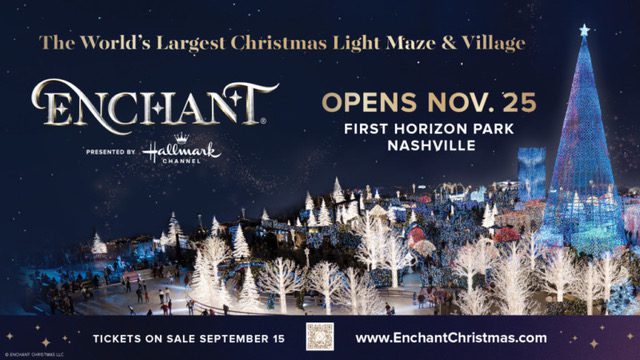 Enchant Nashville Christmas Light Maze & Village.