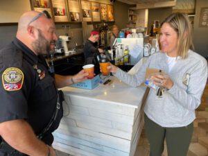 White Bison Celebrates Coffee with a Cop Franklin, Tenn Event