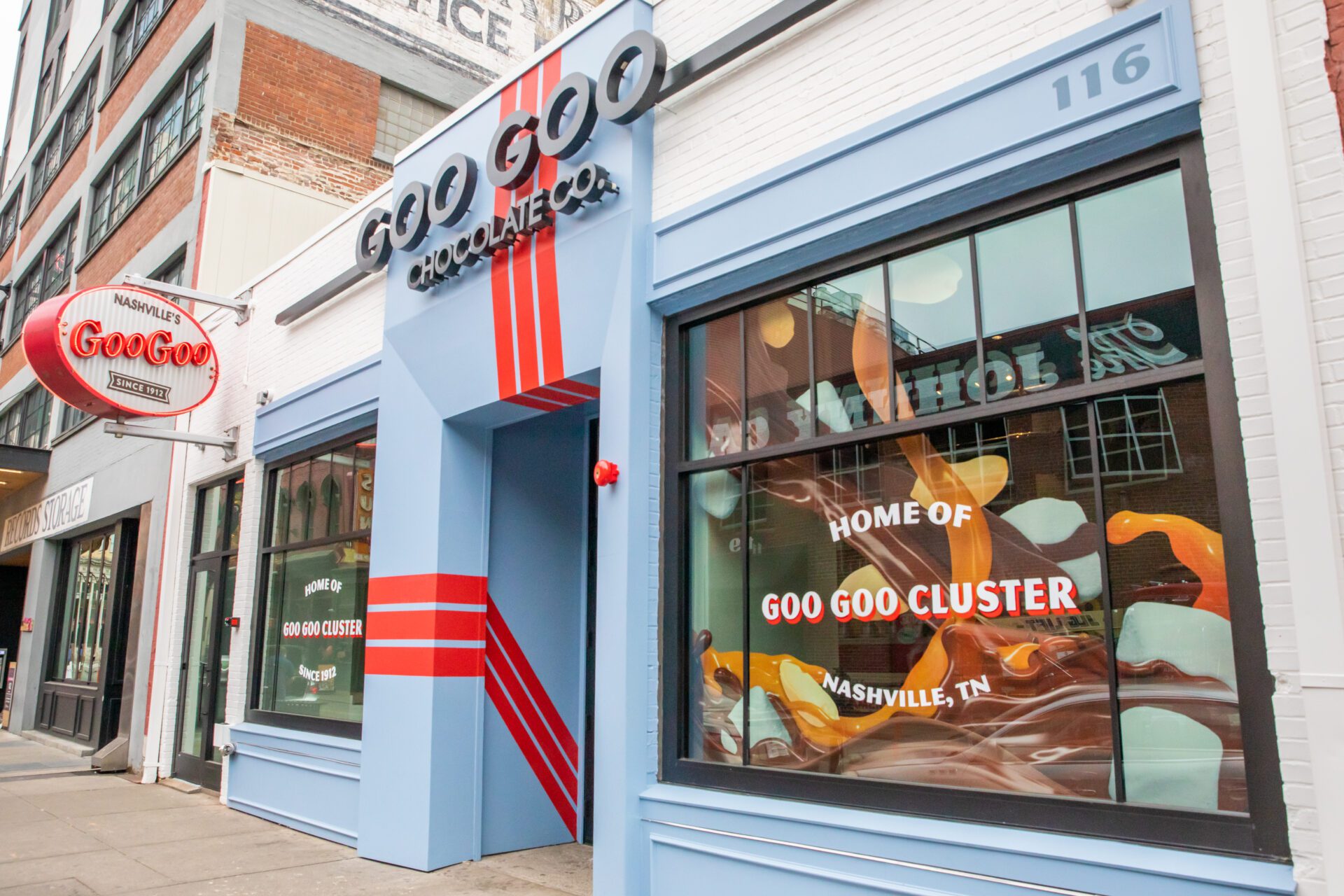 Goo Goo Cluster Nashville store front.