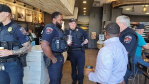 White Bison Celebrates Coffee with a Cop Murfreesboro, Tenn 3