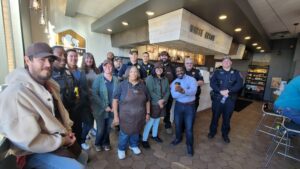 White Bison Celebrates Coffee with a Cop Murfreesboro, Tenn 6