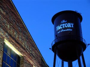 The Factory at Franklin Downtown Franklin_Watertower at Dawn