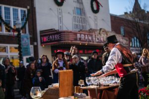 Dickens of a Christmas festival in downtown Franklin, TN, Christmas entertainment, dancing, characters, food, arts and more!