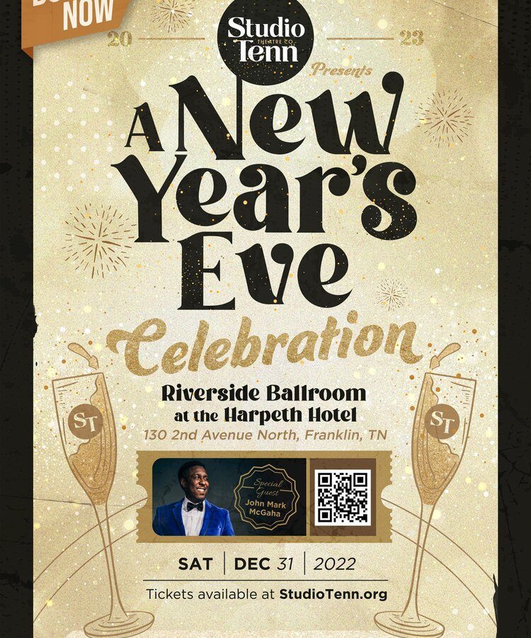 A New Year’s Eve Celebration with John Mark-McGaha in downtown Franklin at The Harpeth Hotel.