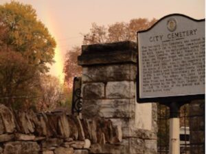 History, Haunts & Headstones Tours in downtown Franklin, Tennessee.
