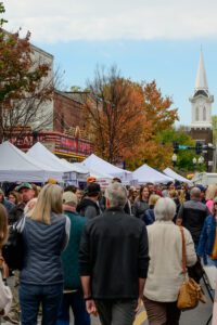 Attendees at PumpkinFest in downtown Franklin, TN.