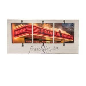 Franklin Theatre photograph mounted on wood