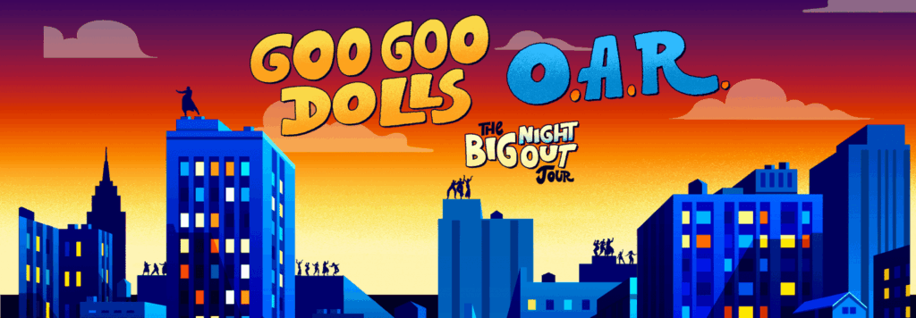 Goo Goo Dolls The Big Night Out Tour with special guest O.A.R. in Franklin, Tennessee at FirstBank Amphitheater.