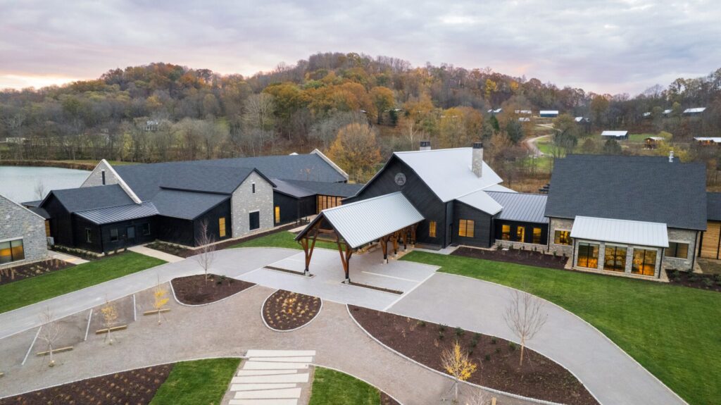 Exterior of Southall Farm & Inn, Luxury Spa Resort in Franklin, Tennessee.