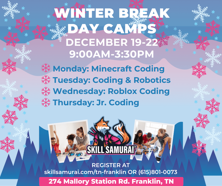 Winter Break Day Camps in Franklin, TN, kids' activities for all ages!
