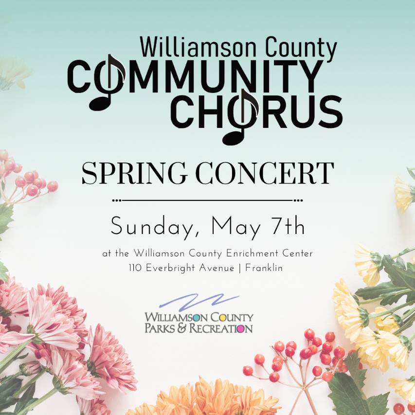 2023 Spring Choir Concert, a Franklin, TN event by the Williamson County Community Chorus.