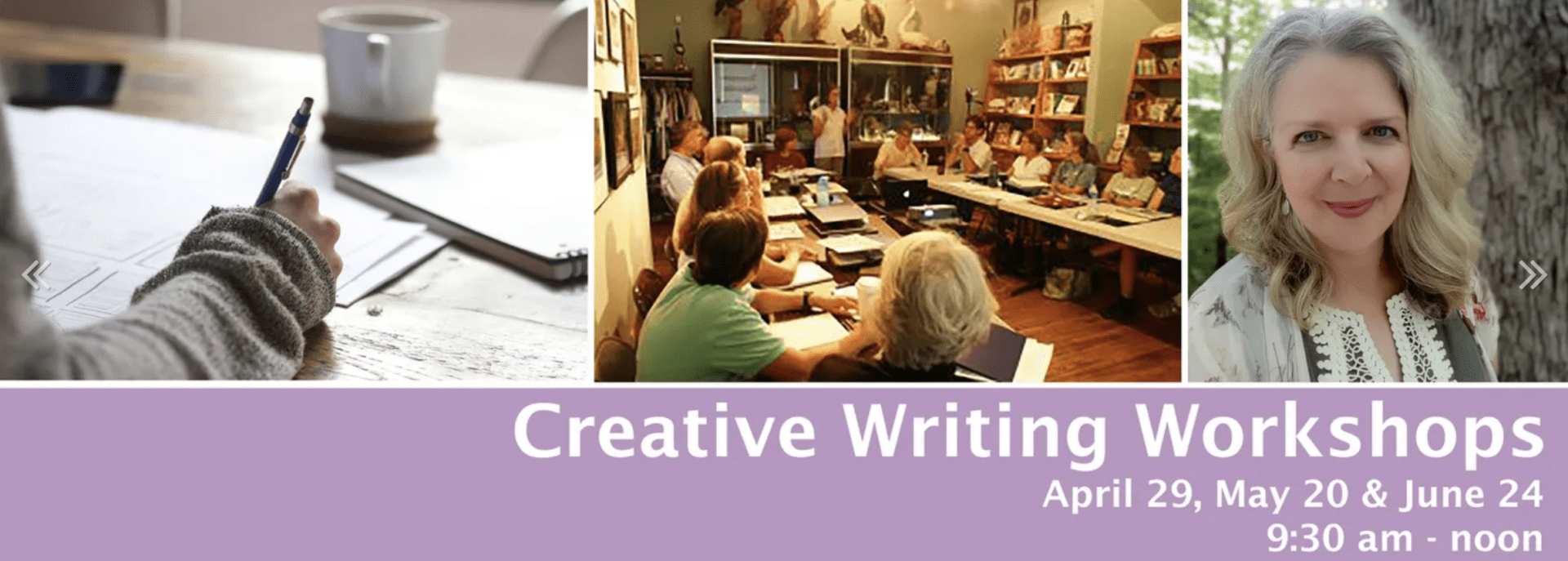 Creative Writing Workshops in Brentwood, TN at Owls Hill Nature Sanctuary.