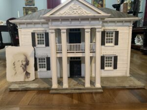 A miniature facade of the historic Lotz House in downtown Franklin, TN by local artist Alan Buck.
