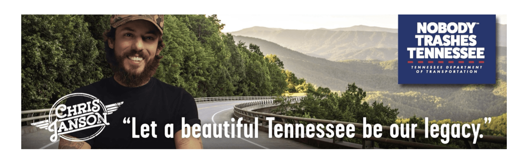 Multi-Platinum Country Music Star Chris Janson Teams Up with Nobody Trashes Tennessee.