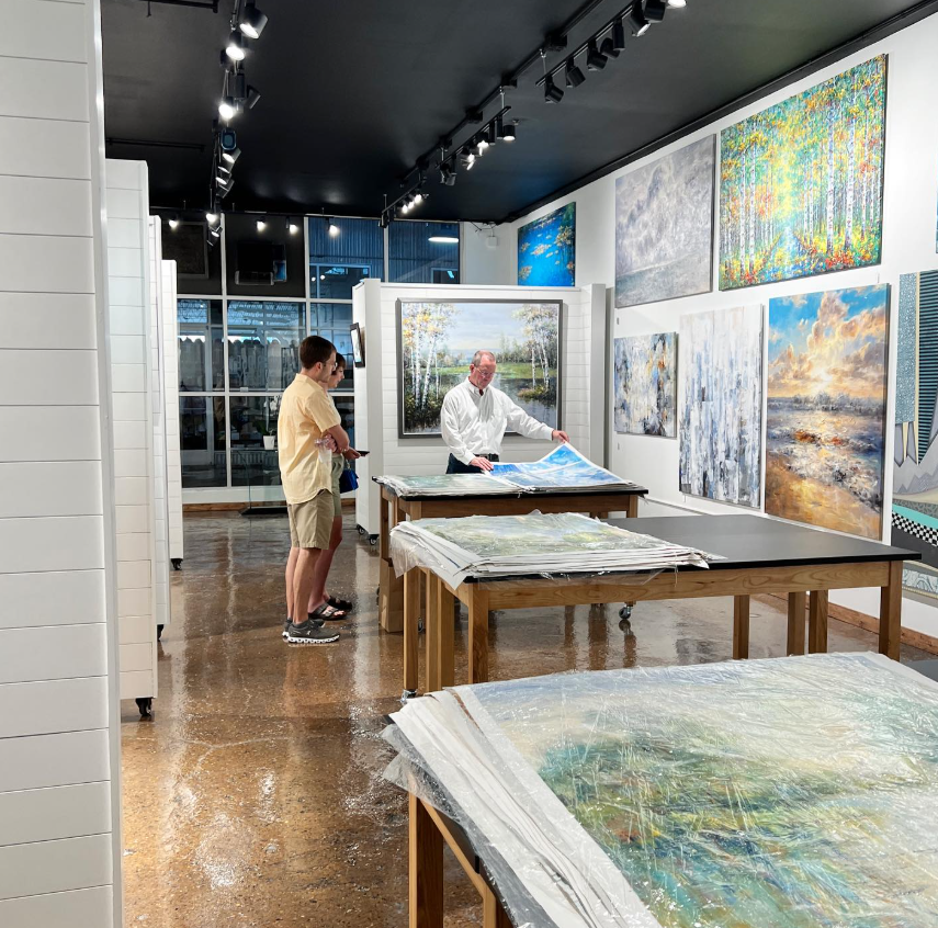 stone bridge art gallery interior 