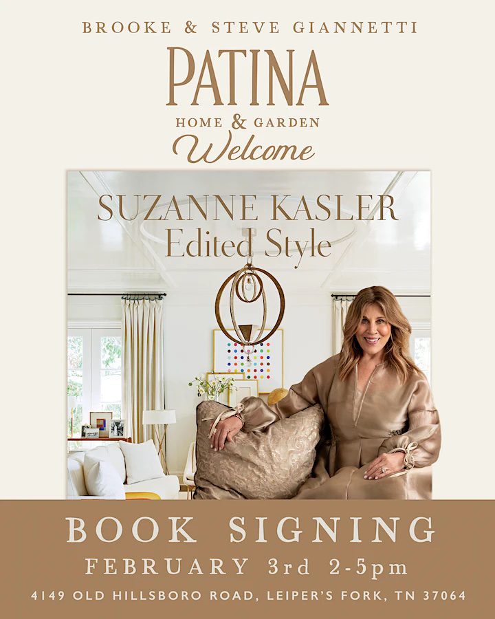 Suzanne Kasler Book Signing at Patina Home & Garden Leiper's Fork TN