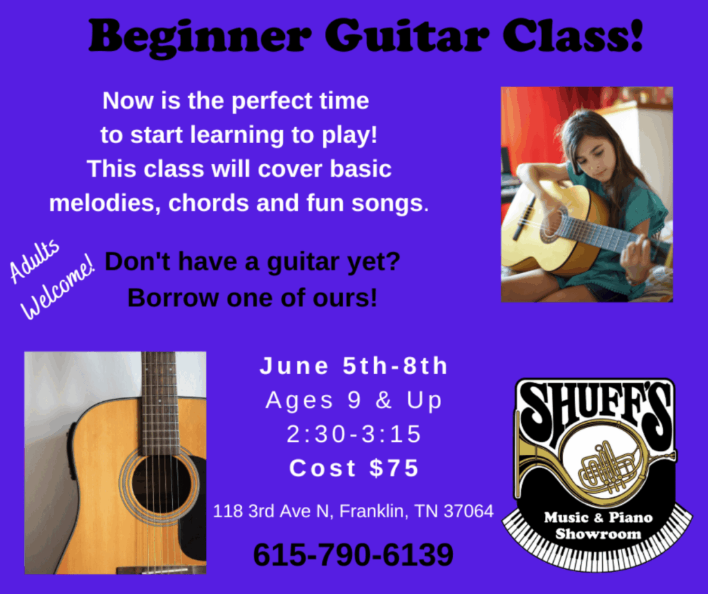 Beginner Guitar Class Franklin Tennessee