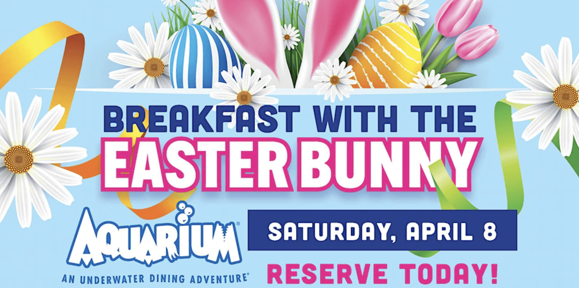 Breakfast with the Easter Bunny in Nashville at Aquarium Restaurant.