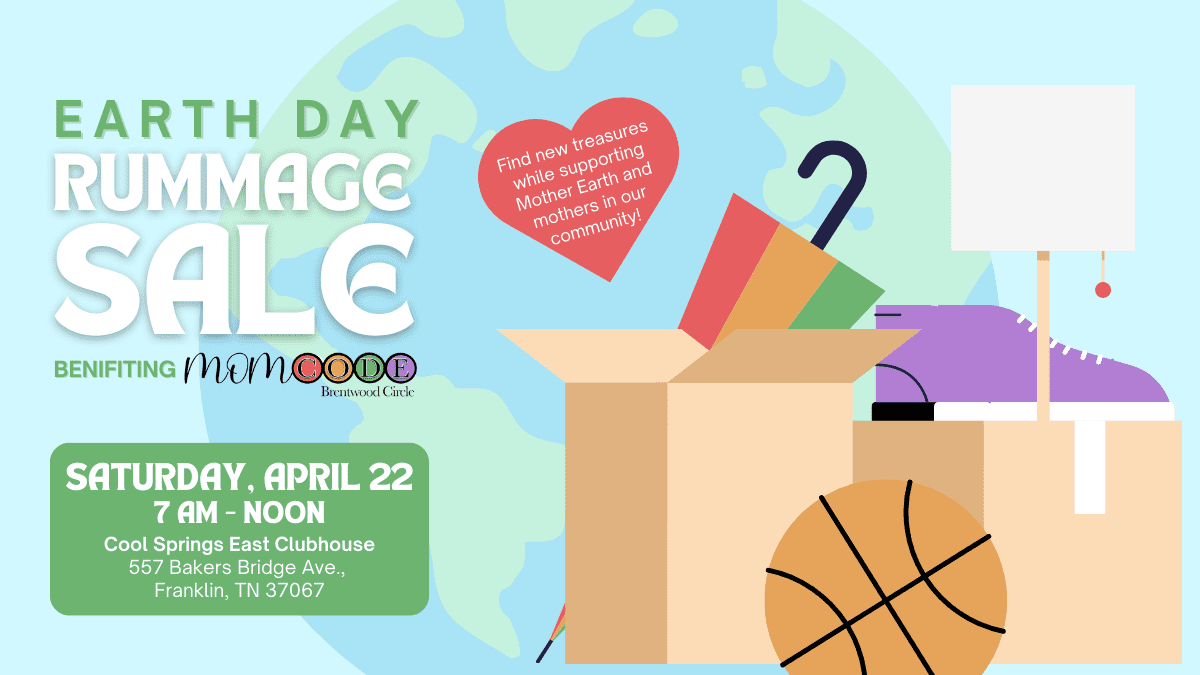 Earth Day Rummage Sale_MOMCODE Brentwood