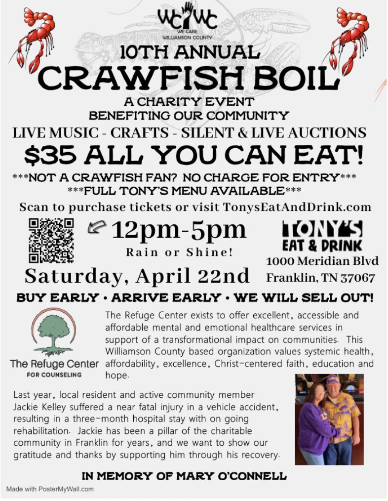 Franklin, TN Crawfish Boil Event