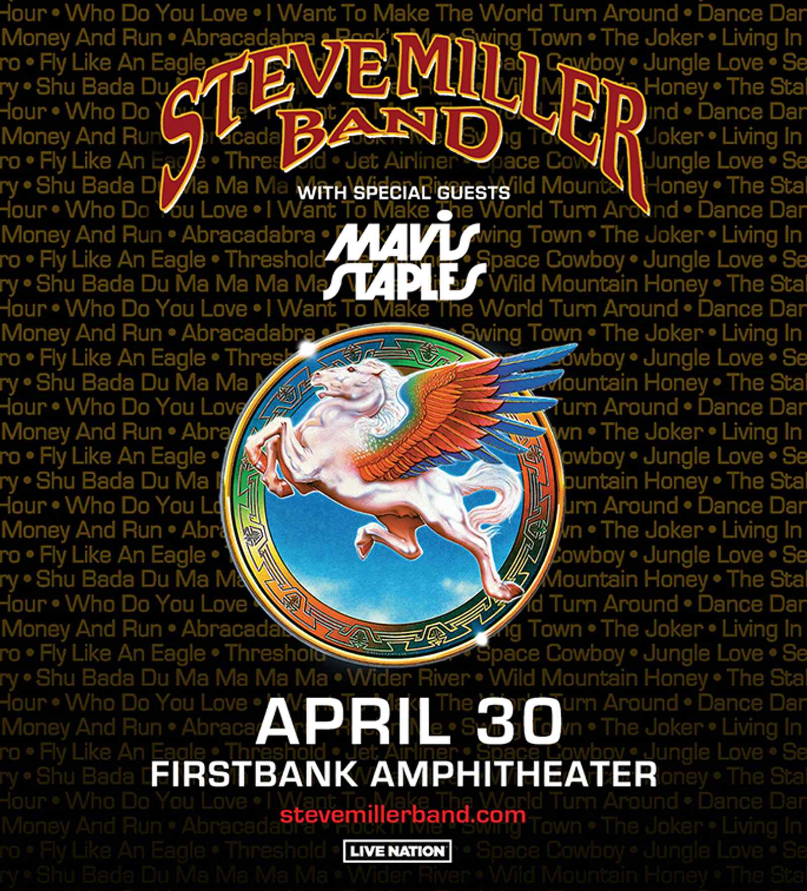Steve Miller Band with very special guest Mavis Staples in Franklin, TN_Concert at FirstBank Amphitheater.