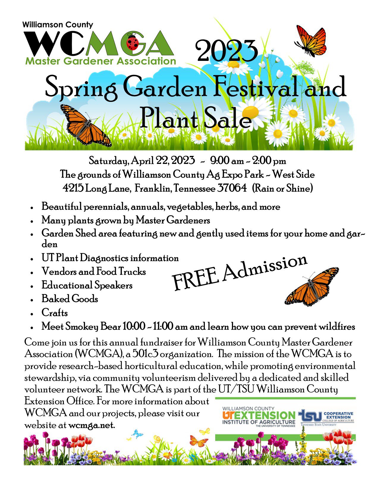Williamson County Master Gardener Association Garden Festival and Plant Sale in Franklin, TN.