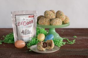Easter activity for all ages, Goo Goo Cluster’s recipe for Crispy Rice Surprise Eggs is a great way to celebrate the season.