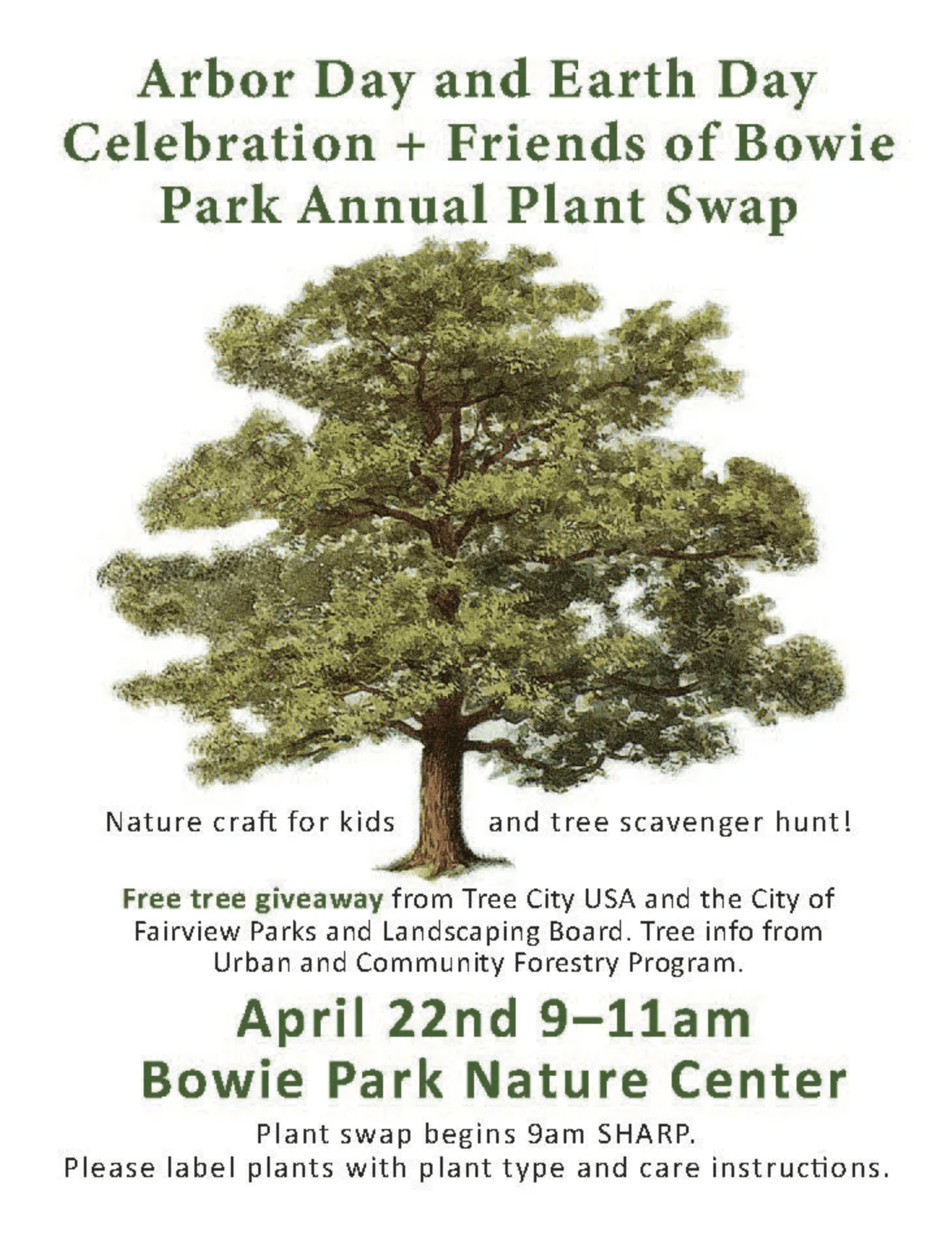 Arbor Day and Earth Day Celebration