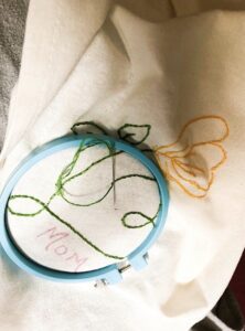 Mother's Day Embroidery Class Event Franklin, TN 3