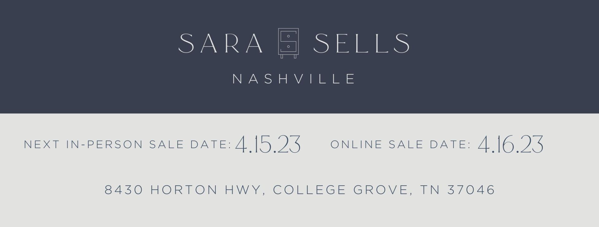 Nashville Shopping Event_Sara Sells is an exciting monthly shopping experience offering new, high-quality furniture & home decor up to 60% off retail!