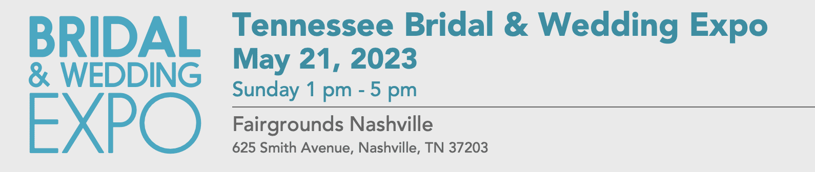 Tennessee Bridal & Wedding Expo in Nashville TN.