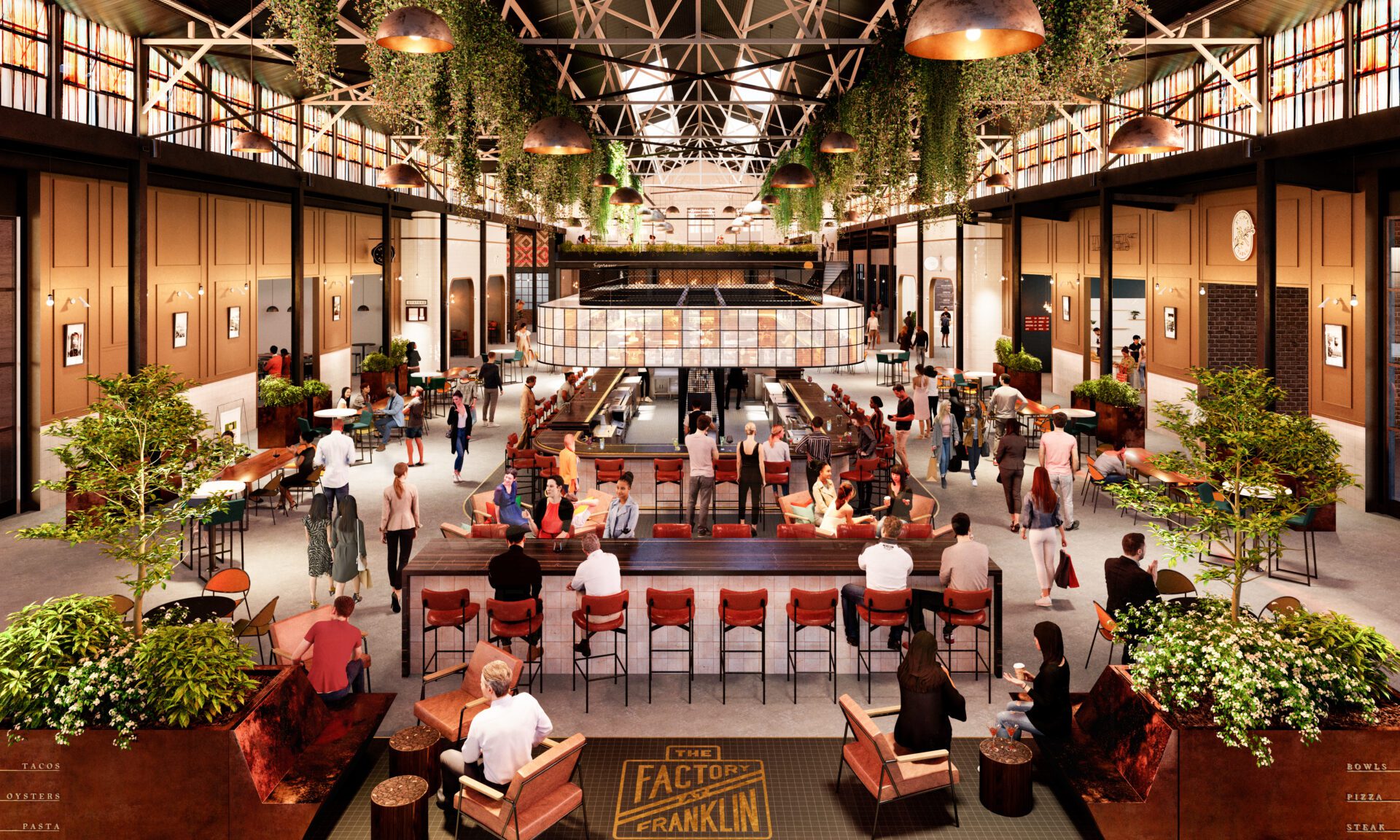 The Factory_Grand Hall_Interior1_Rendering downtown Franklin.