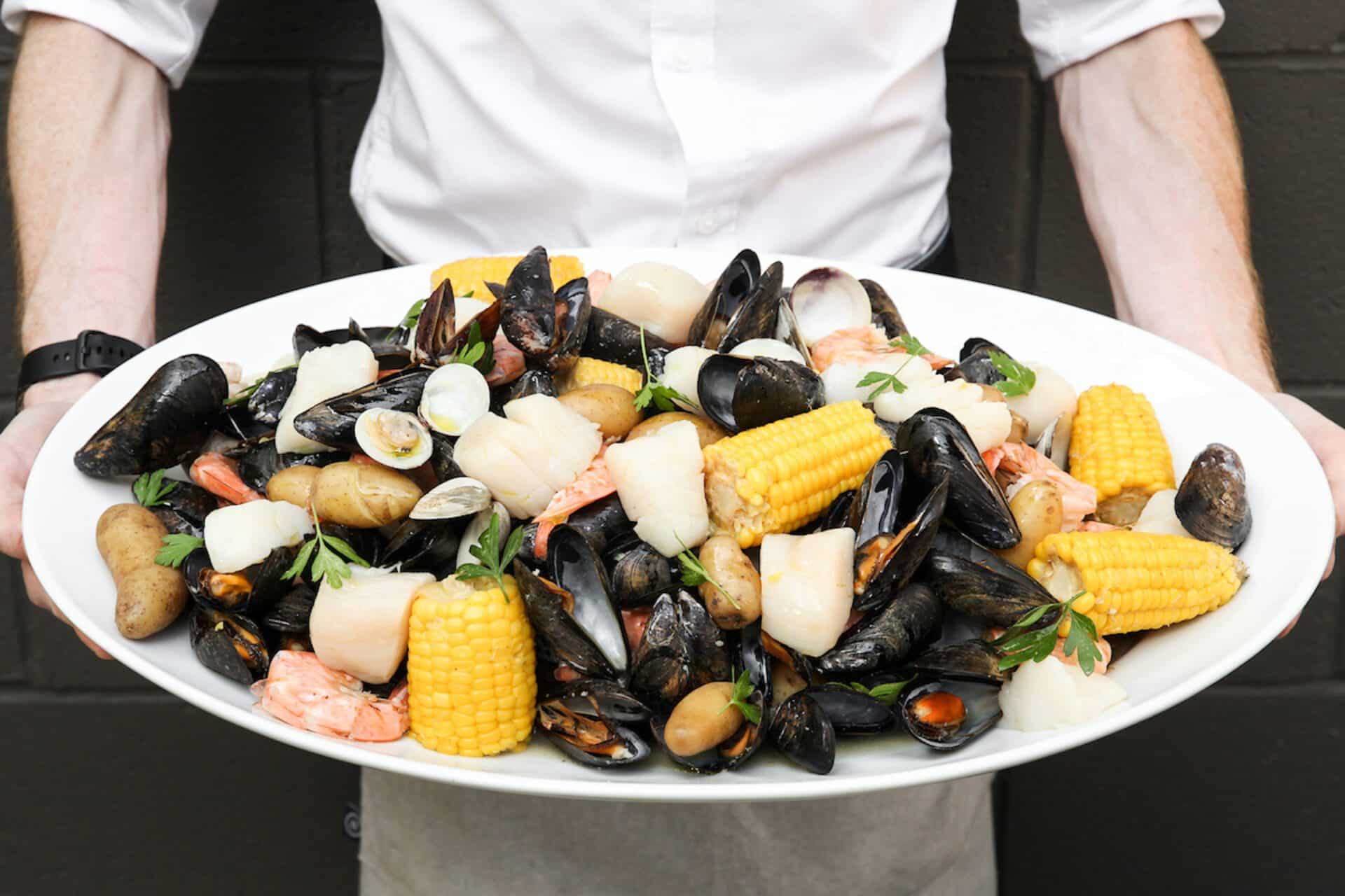 Seafood-Boil-Platter_Credit-Jen-McDonald._Miel Sustainable Seafood Class Nashville, TN.