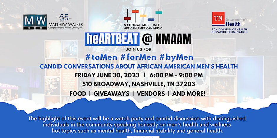 MATTHEW WALKER COMPREHENSIVE HEALTH CENTER HOSTS #TOMEN #FORMEN #BYMEN- A CONVERSATION ON AFRICAN AMERICAN MEN’S HEALTH