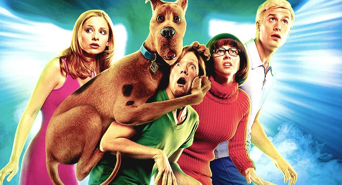 Scooby-Doo Movie playing in downtown Franklin at the Franklin Theatre.