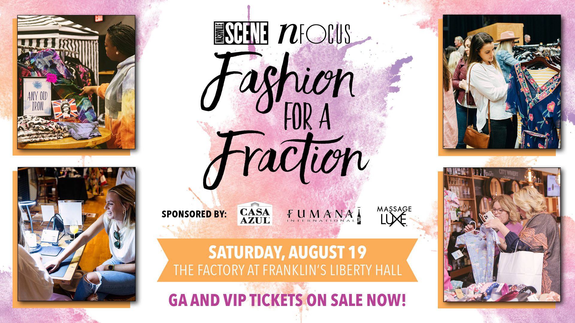 Fashion for a Fraction Boutique Warehouse Sale in Franklin Tennessee.