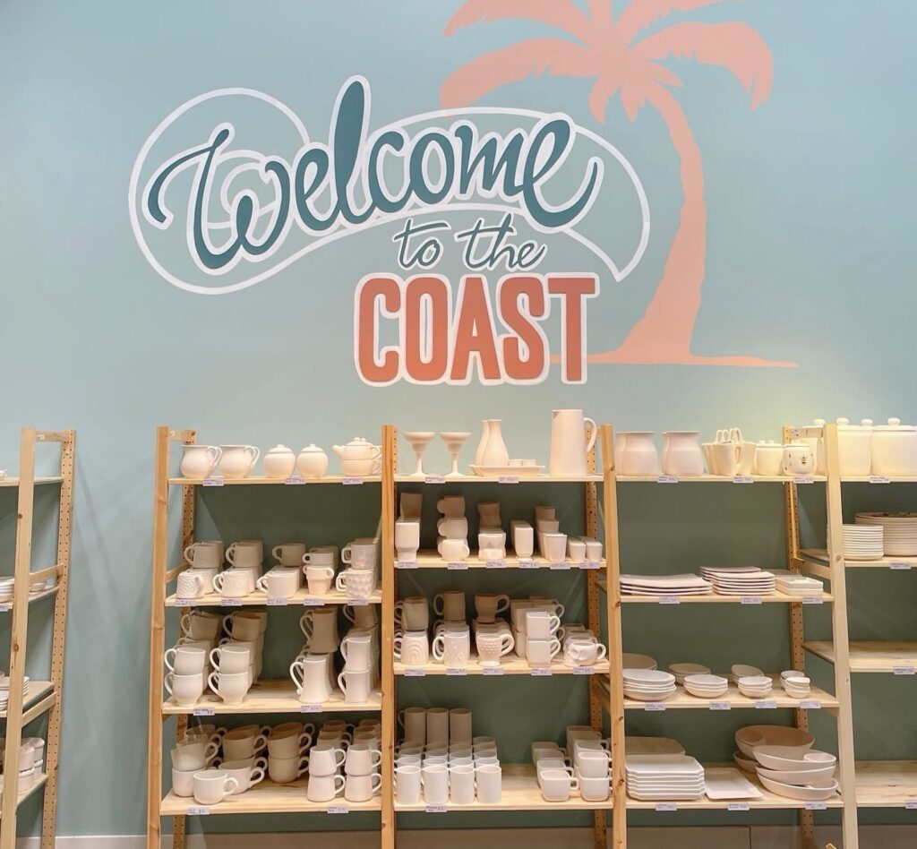 Paint Clay in Downtown Franklin, Tennessee at Third Coast Clay in The Factory at Franklin.