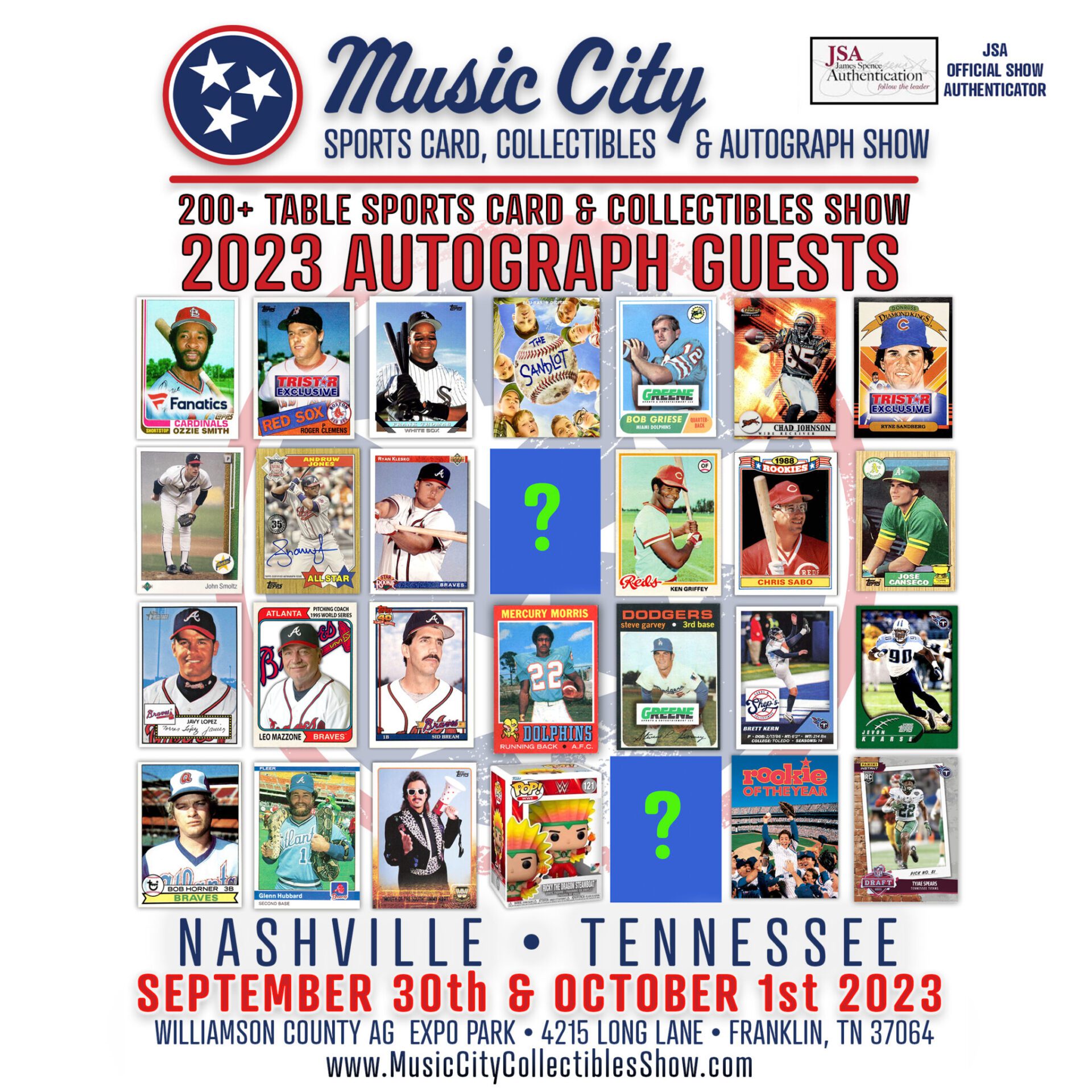 2023 Music City Sports Card & Autograph Show in Franklin, Tennessee.
