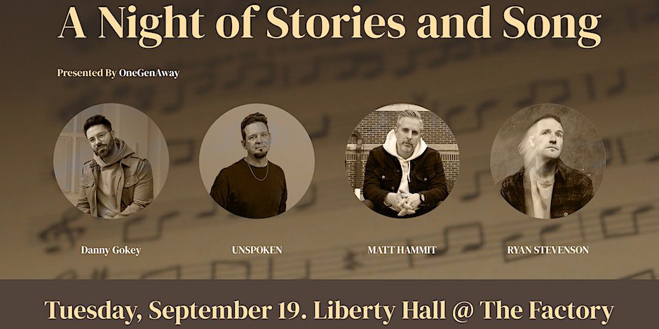 A Night of Stories and Songs in downtown Franklin at The Factory.