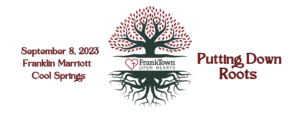 FrankTown Open Hearts Annual Dinner- “Putting Down Roots" in Franklin, TN includes dinner, an auction, live music by Rubiks Groove, and dancing.