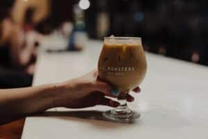 A latte from Honest Coffee Roasters in Franklin, Tennessee, located inside The Factory at Franklin.