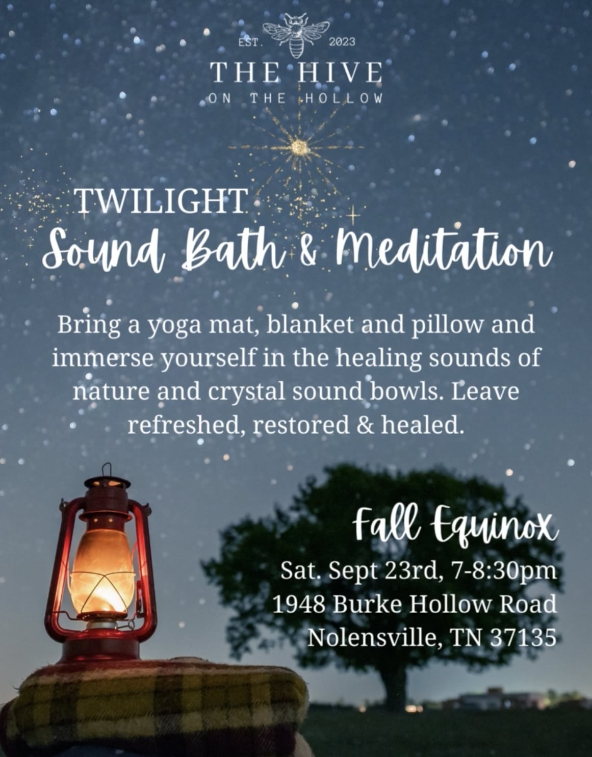 Fall Equinox Sound Bath & Meditation Nolensville TN.