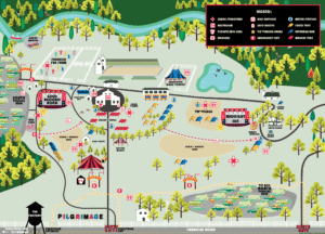 Pilgrimage Festival Map - Franklin, Tennessee. 