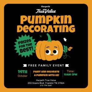 Pumpkin Decorating - Free Family Event Franklin Tenn.