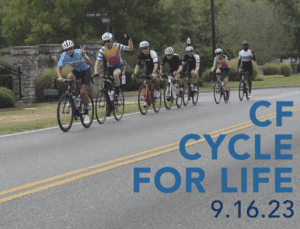 Tennessee Cystic Fibrosis Cycle for Life event in Franklin, Tennessee.