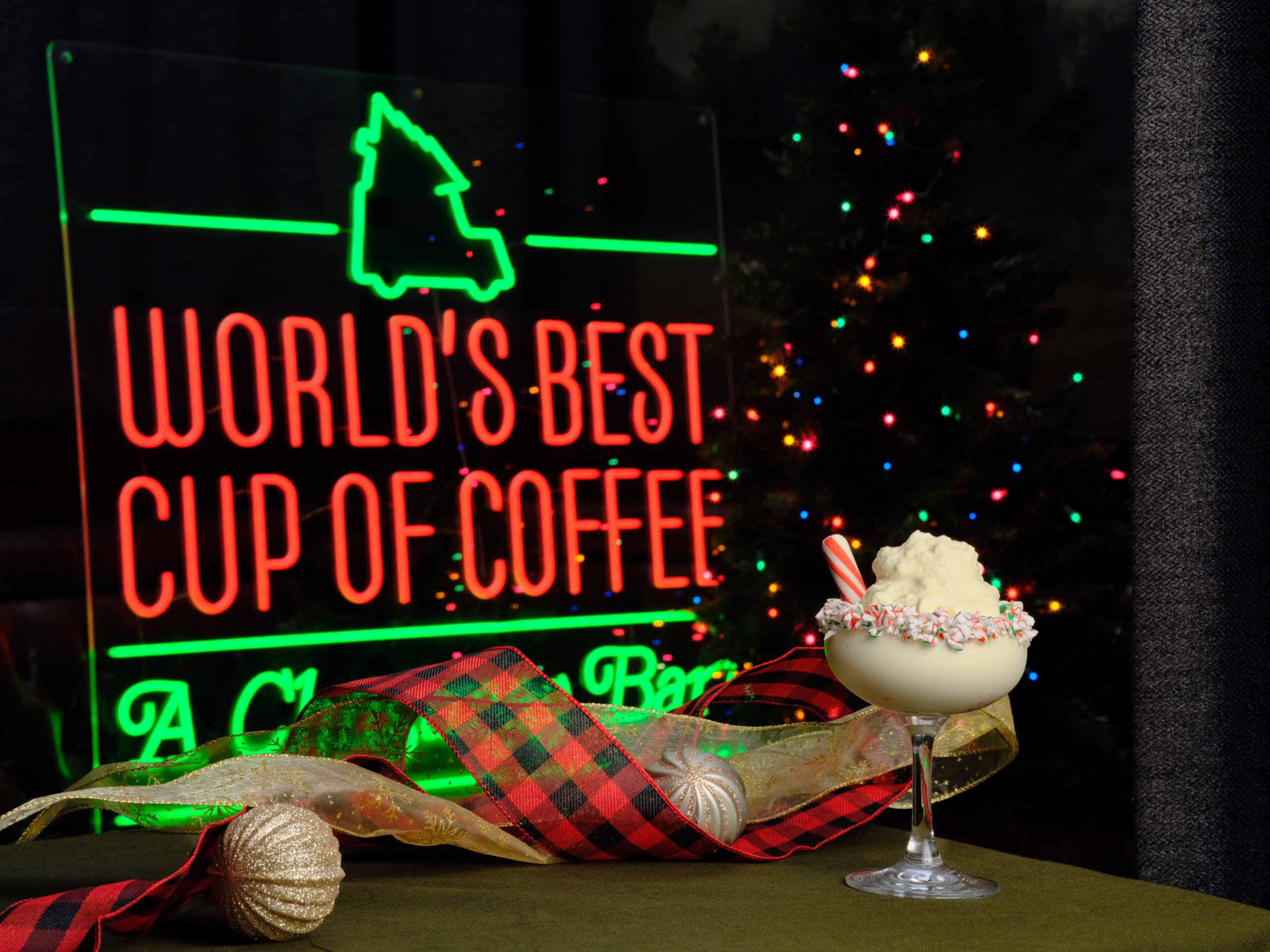Christmas Pop-Up Bar Downtown Franklin_Candy Cane Forrest, McGavock’s Coffee & Provisions - World’s Best Cup of Coffee Bar.