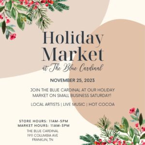 Holiday Market at The Blue Cardinal Franklin TN